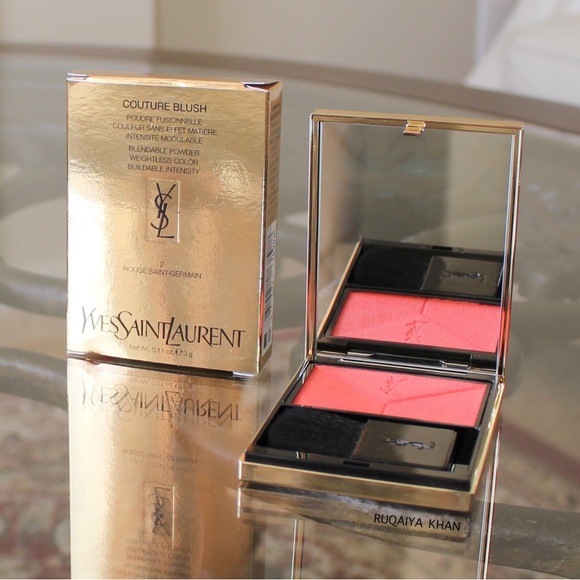 New! 🌺 YSL Pink Blusher Couture Blush Powder ROUGE SAINT GERMAIN 2 - Picture 5 of 5